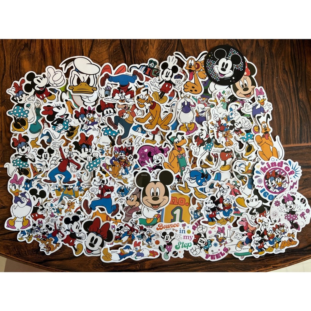 Disney Mickey and Friends Sticker Pack 84pc Mickey Minnie Donald Goofy Decals